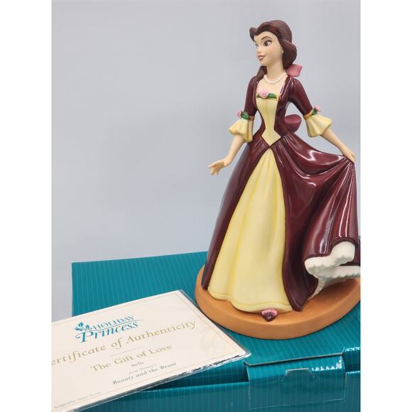WDCC Belle Holiday Princess Gift of Love Beauty Beast Disney Retired COA Box - Picture 9 of 16